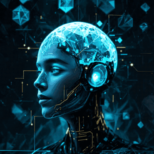 Cérebro digital energizado emitindo raios de energia, representando a inteligência artificial do CRM